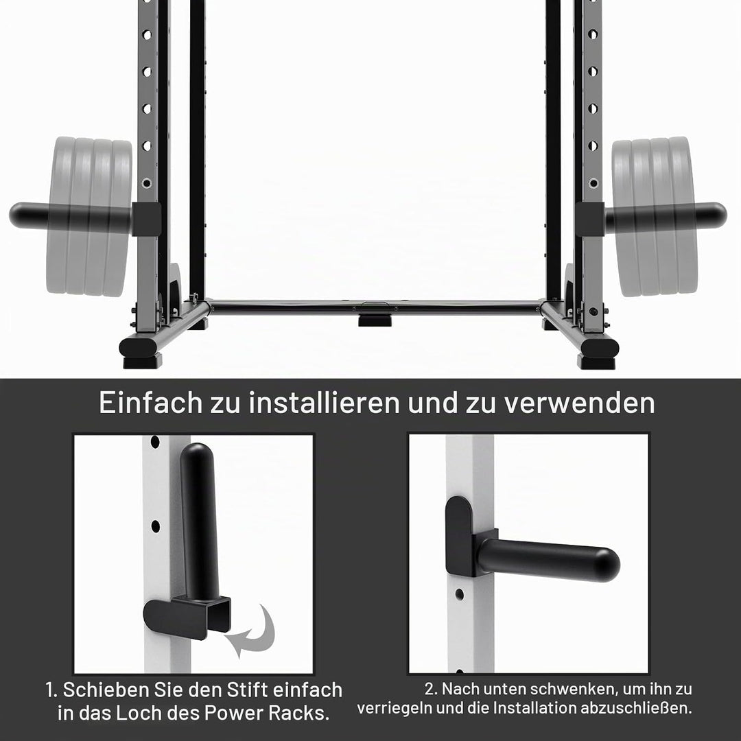 Kipika Hantelscheibenhalter für 2x2 und 3x3 Power Rack - Power Rack Aufsatz für Hantelscheiben - Pas