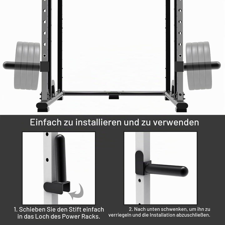 Kipika Hantelscheibenhalter für 2x2 und 3x3 Power Rack - Power Rack Aufsatz für Hantelscheiben - Pas