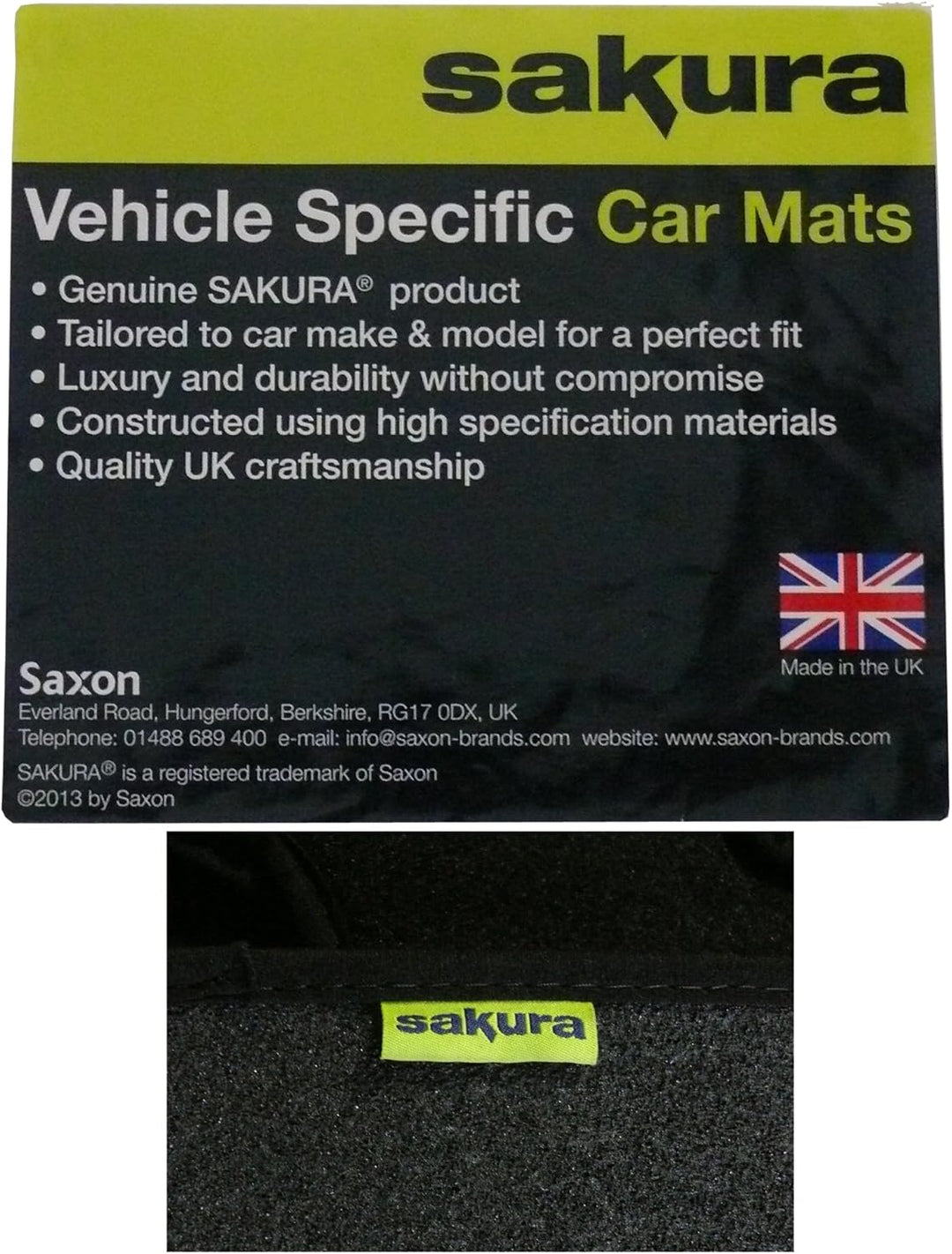 Sakura ww1025 Kofferraatte für Auto