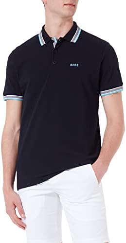 BOSS Green Herren Poloshirt Paddy Normal M Blau, Normal M Blau