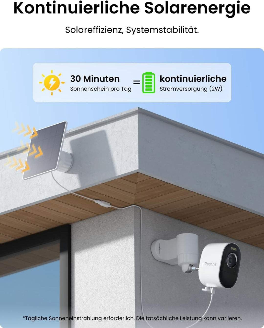 Reolink Überwachungskamera Aussen Solar Akku, 3K 5MP, WLAN Kamera Outdoor Kabellos mit 2,4/5GHz WiFi