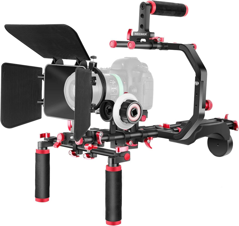 Neewer Schulter Rig Kit für DSLR Kameras und Camcorder, Film Video Filmerstellungssystem mit Matte B