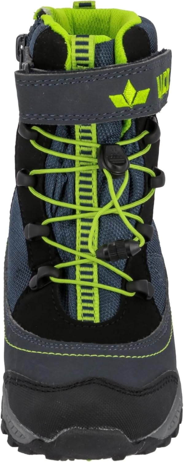 Lico Unisex Kinder Sundsvall Vs Schneestiefel 25 EU Marine Schwarz Lemon, 25 EU Marine Schwarz Lemon