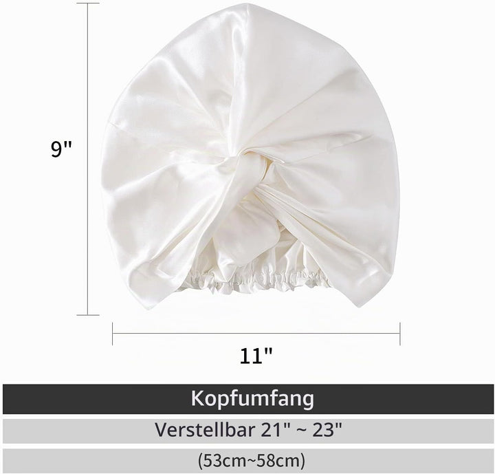 ZIMASILK 22 Momme Schlafhaube aus 100% Maulbeerseide für Frauen, Haarpflege, natürliche Seide zum Sc