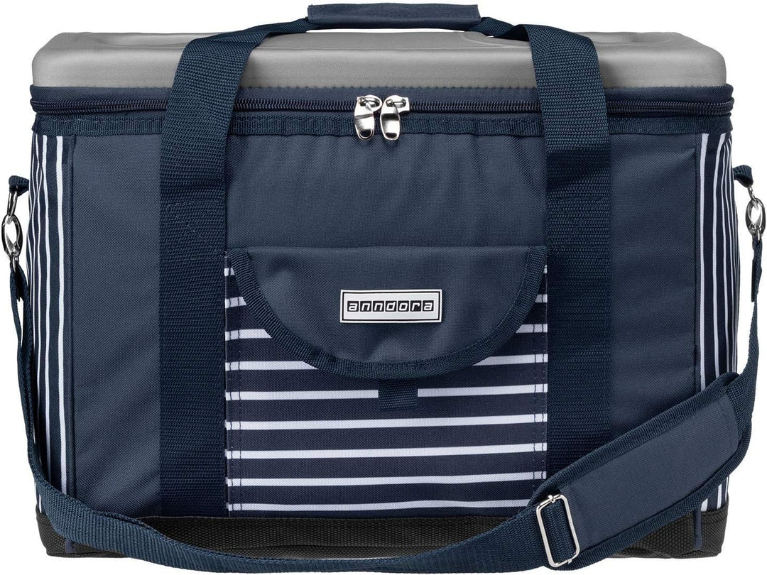 anndora Kühltasche XL 40 Liter Xl Navy Blau Weiss