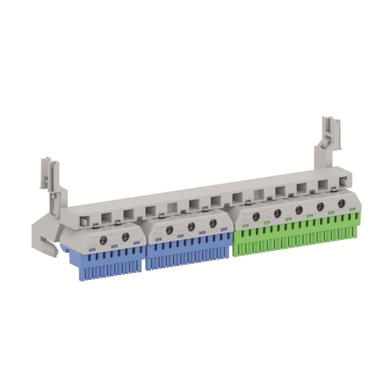 2CPX052457R9999 Schnellanschlussklemme N/PE für kompakte Verteiler, grau, 28 x 12,5 x 5 cm