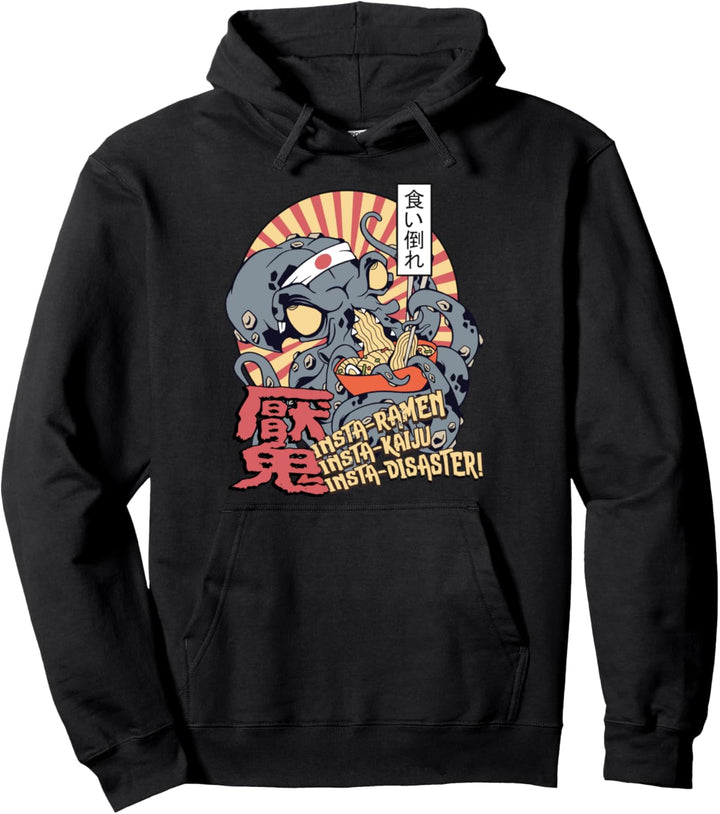 Krake isst Ramen Japan Anime Oktopus Pullover Hoodie