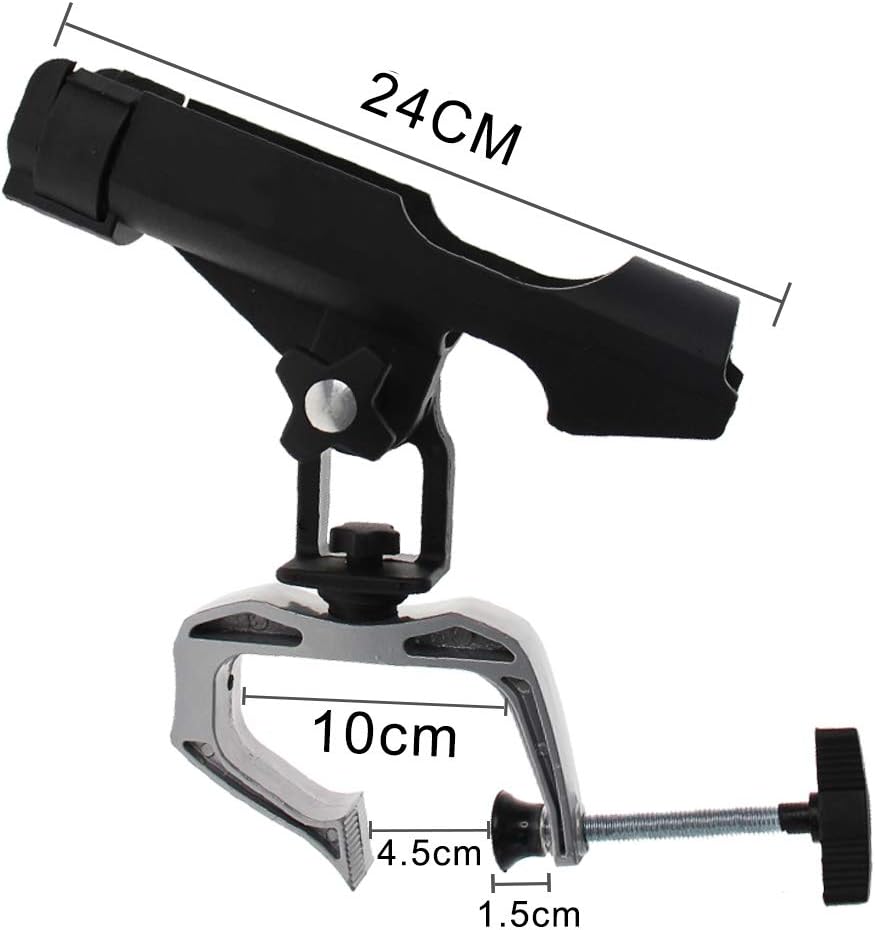 2 x Rutenhalter Stabil 360 Grad Drehung einfach einstellbar für Boot Kajak Type B, Type B