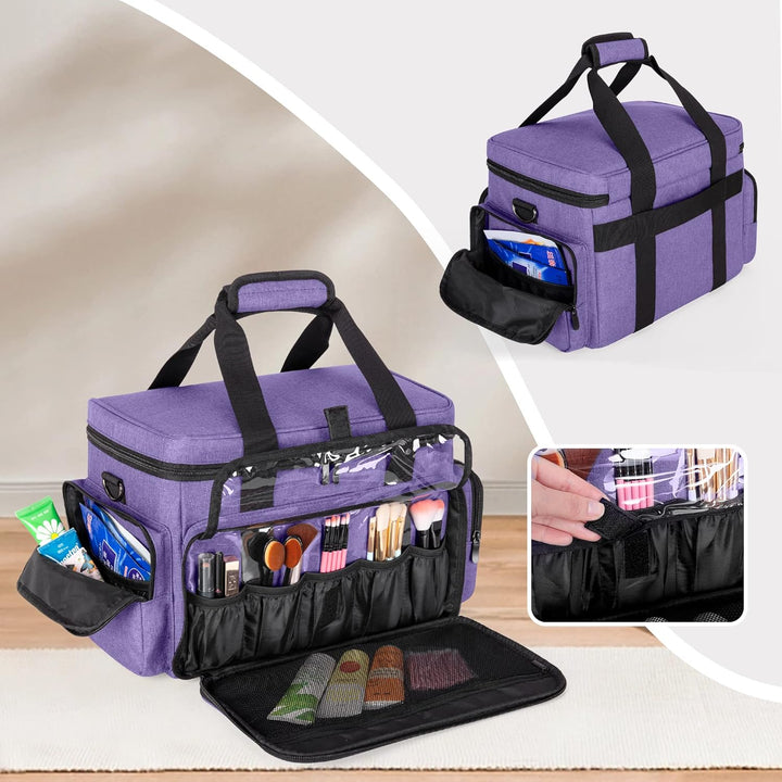 BAFASO Make up Organizer Tasche, Kosmetiktasche für Frauen, Kulturtasche Damen Gross, Tragetasche fü