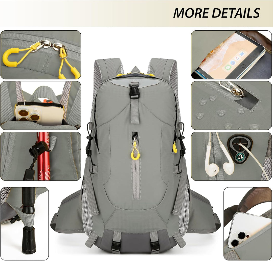 AONETIGER 30L Wanderrucksack Herren Damen Leicht Trekkingrucksack Wasserdicht Reiserucksack mit Rege