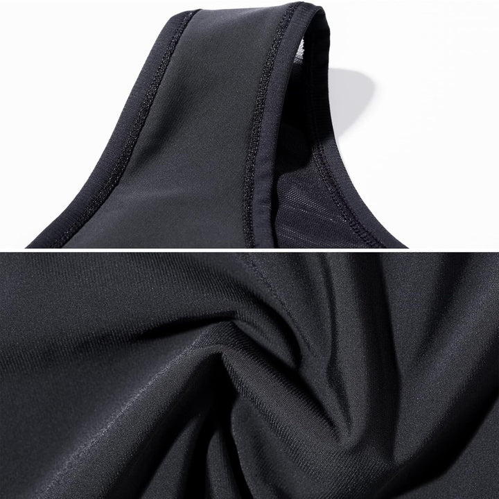 XUJI Binder Transgender FTM Atmungsaktiver Brust Binder 5XL Schwarz, 5XL Schwarz