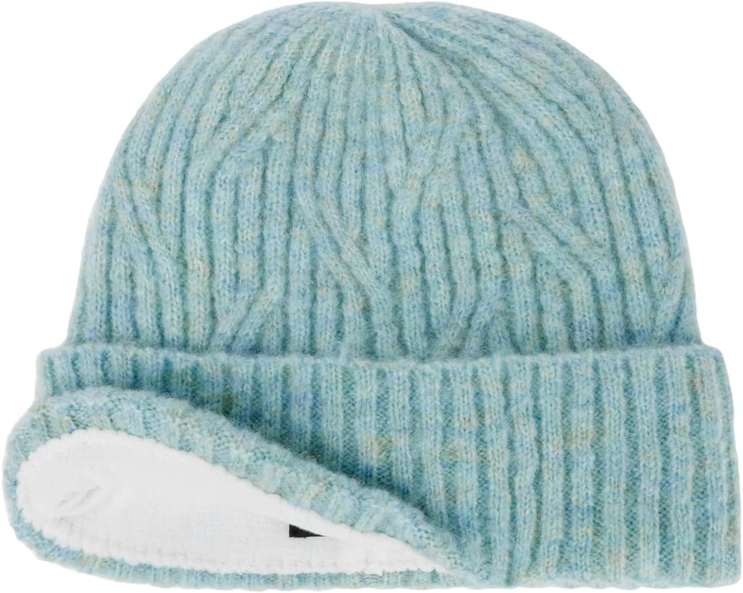 Seeberger Dernica Umschlagmütze Strickmütze Wintermütze Damenmütze (One Size - mint)