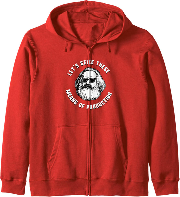 Lassen Sie uns diese Produktionsmittel nutzen - Karl Marx Kapuzenjacke