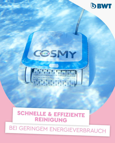 BWT Poolroboter Cosmy 150 | Besonders Leicht & Kompakt | Für Pools Mit Einer Länge Bis Zu 10 m | Zuv