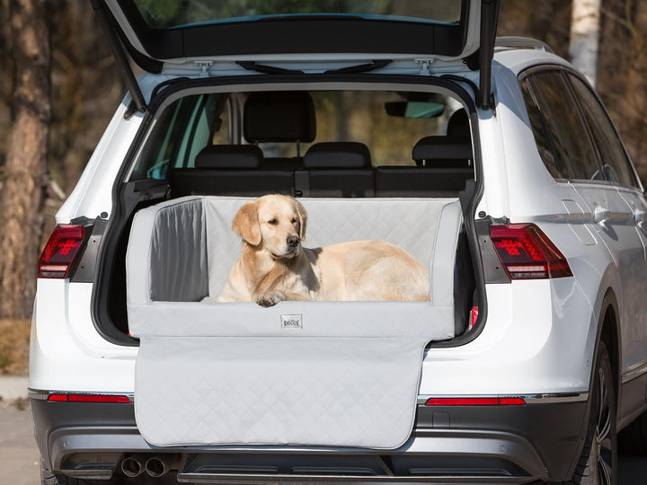 DOGGY Hundeautositz, Hundebox, Hundebett, Transportboxen, Rückbank, Hundedecke, Kofferraum, für gros