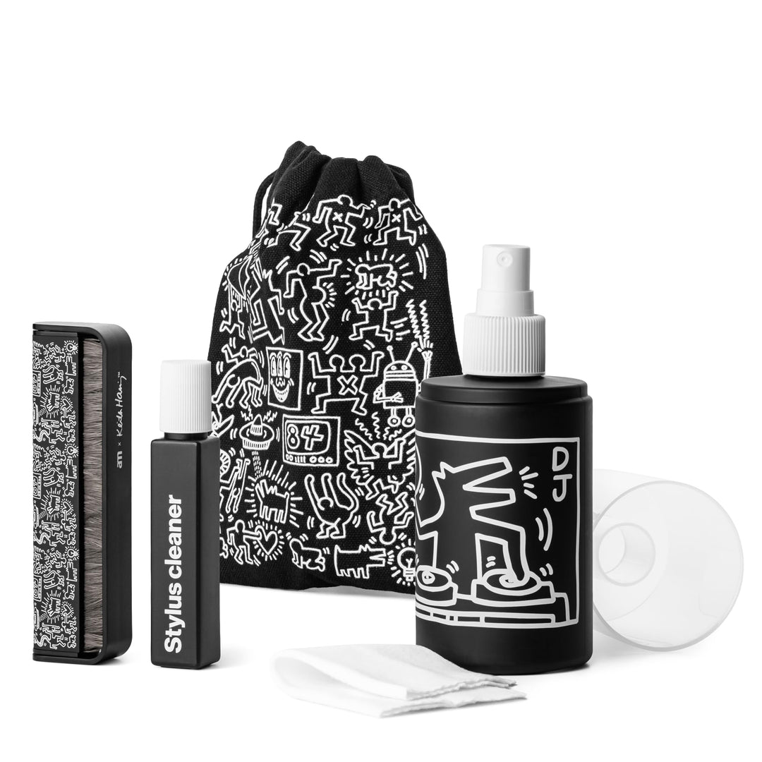 AM Clean Sound Schallplatten Reinigung und Pflege Kit (Keith Haring Edition) - Vinyl LP Platten Rein