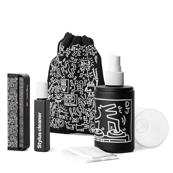 AM Clean Sound Schallplatten Reinigung und Pflege Kit (Keith Haring Edition) - Vinyl LP Platten Rein