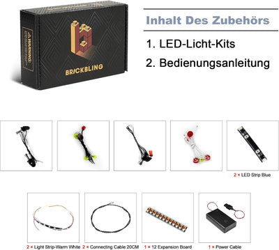 BrickBling Led Licht Set Kompatibel mit Lego Emirates Team New Zealand AC75 Yacht (Kein Modell), Dek