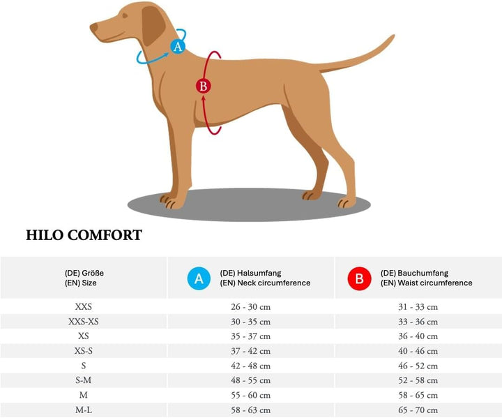 HUNTER HILO COMFORT Geschirr für kleine Hunde mit Netzmaterial und reflektierenden Elementen, blau,