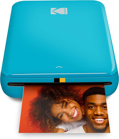 KODAK Step Printer Drahtloser mobiler Farbig Fotodrucker mit Zink-Technologie (Blau) Reiseset Blau S