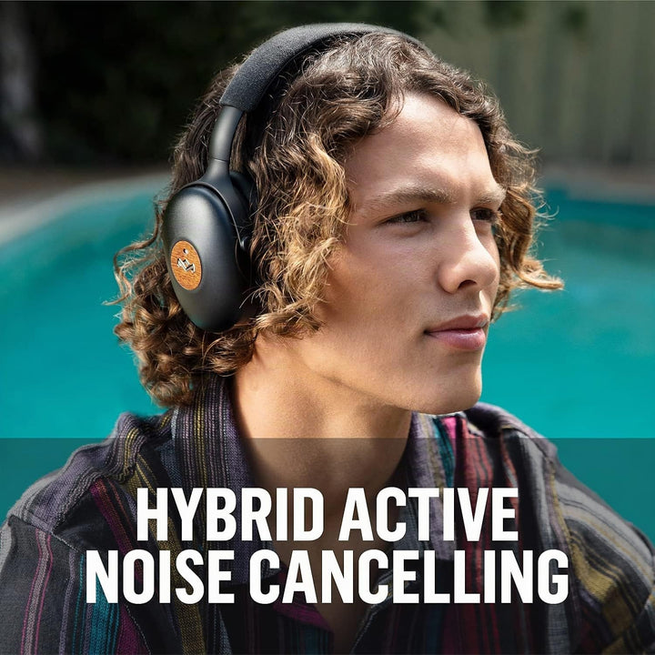 Marley House of Positive Vibration XL ANC Over Ear Noise Cancelling Kopfhörer kabellos Bluetooth - B