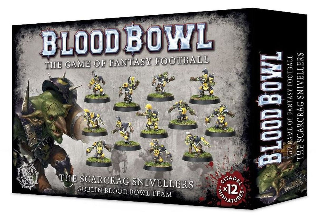 Blood Bowl Games Workshop 99120909002 "Scarcrag Snivellers Team Plastik-Set, schwarz, Black