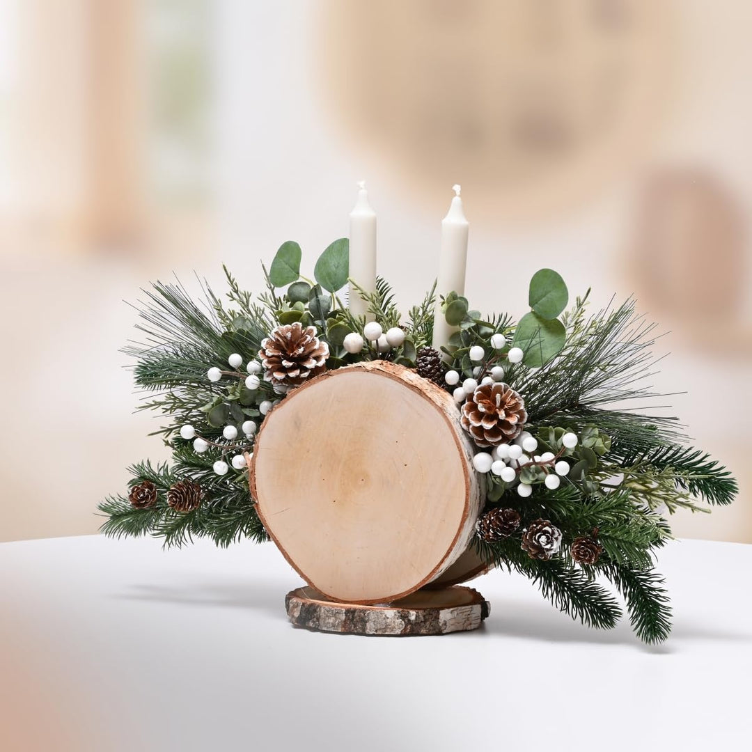 Grosse Holzscheiben in 20 cm (18-22cm) Durchmesser für DIY Basteln und Dekorieren - 3 Stück runde Bi