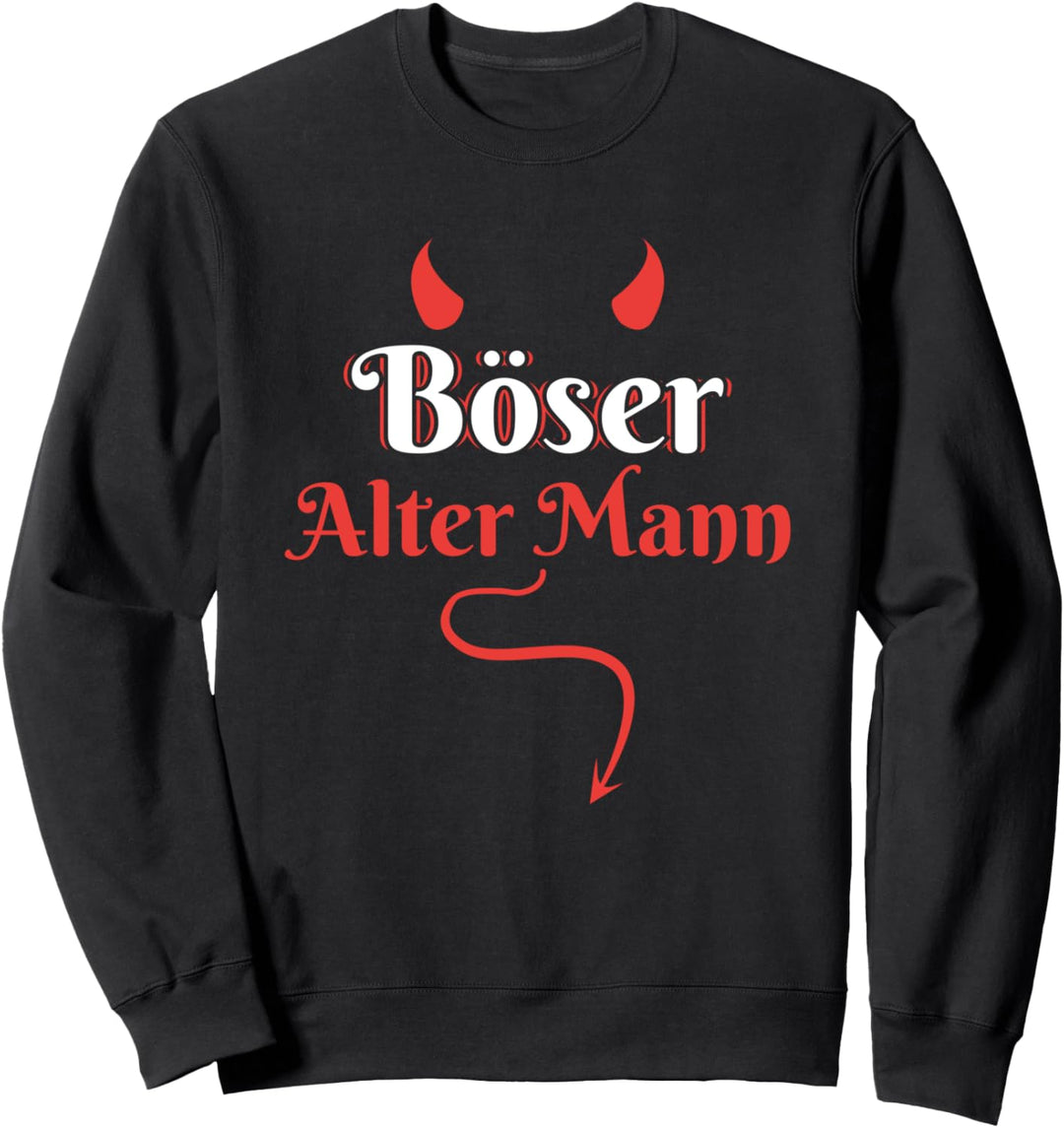 Opa Grossvater Sarkasmus Biker Rocker Böser Alter Mann Sweatshirt