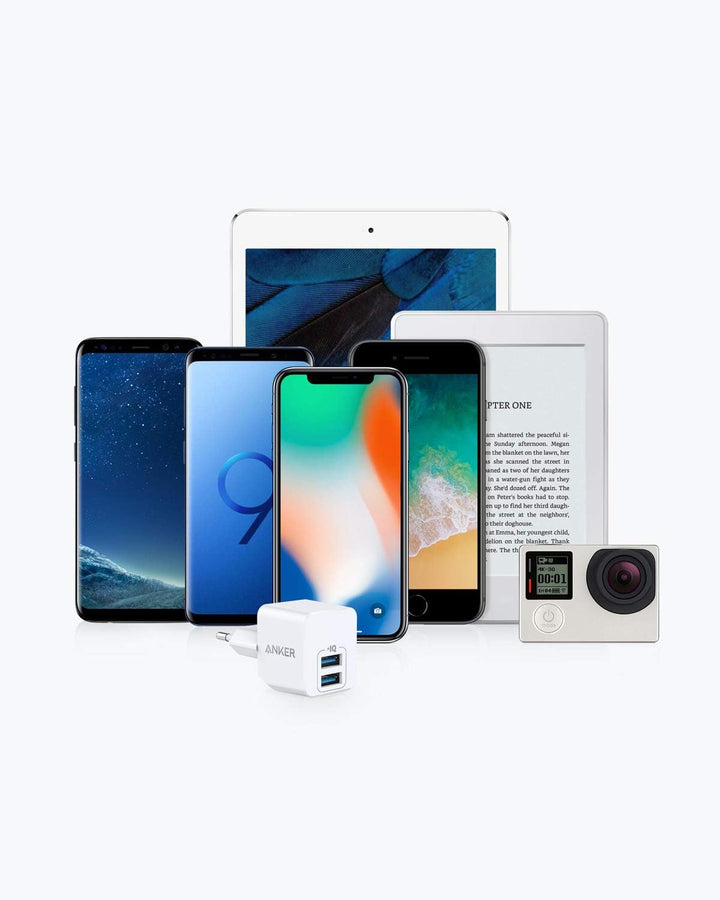 Anker PowerPort Mini Duales Wandladegerät 2 Pack, Extrem kompaktes 12W USB-Ladegerät, 2,5A Leistung