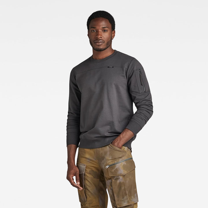G-STAR Herren Sleeve Pocket Tweeter T-Shirts S Grau (Shadow D23514-d136-992), S Grau (Shadow D23514-