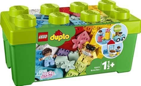 LEGO DUPLO Klassische Brick Box 10913 erstes Set mit Aufbewahrungsbox, tolles Lernspielzeug für Klei