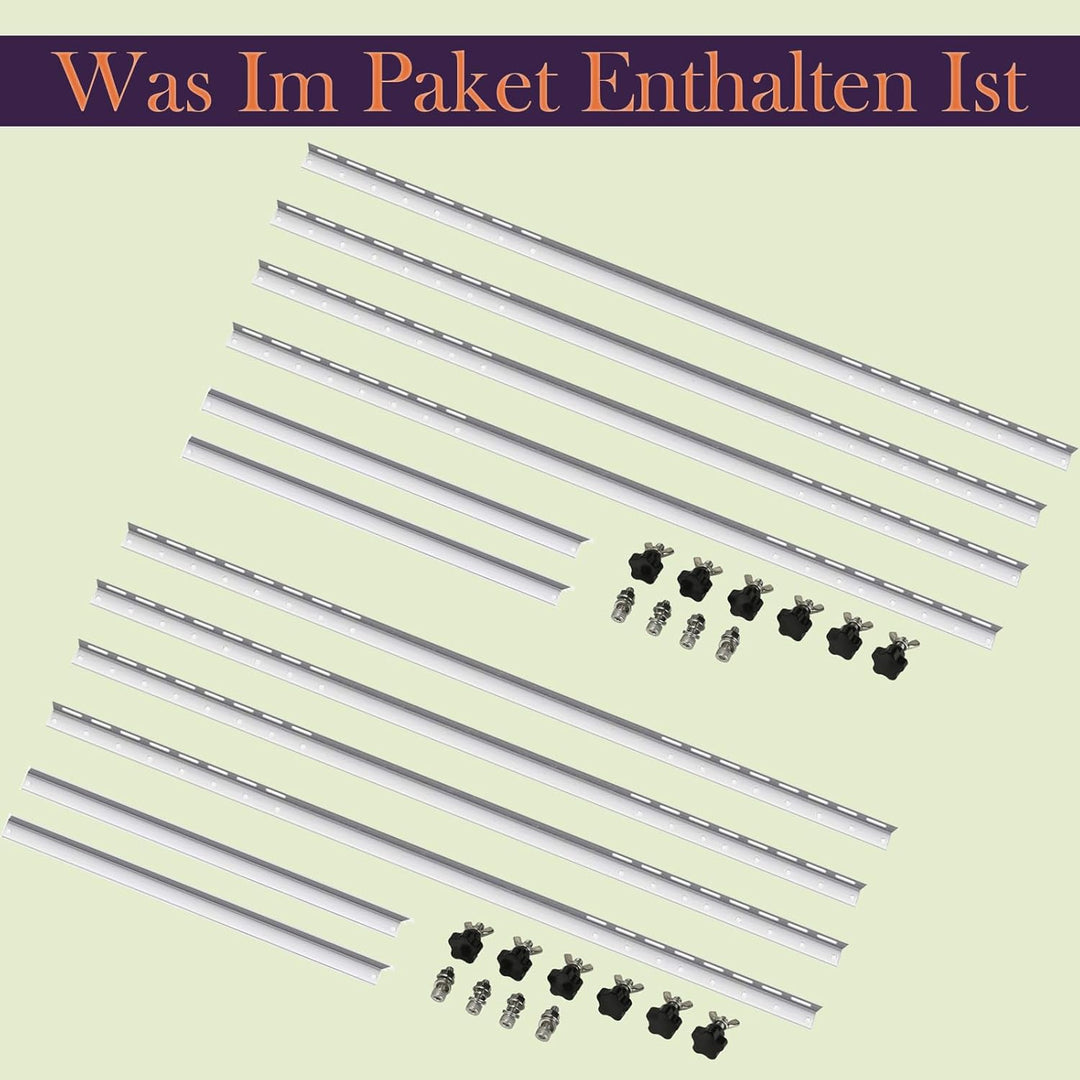 TEOV Befestigung Solarpanel Halterung Balkonkraftwerk 1305mm, Solarmodul Halterung Wandmontage für F