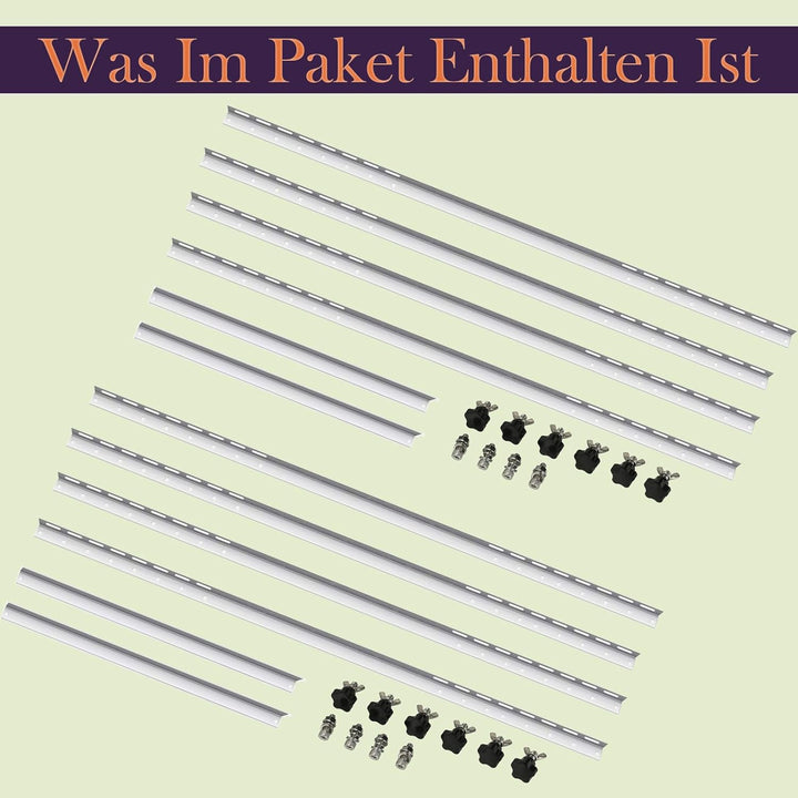 TEOV Befestigung Solarpanel Halterung Balkonkraftwerk 1305mm, Solarmodul Halterung Wandmontage für F
