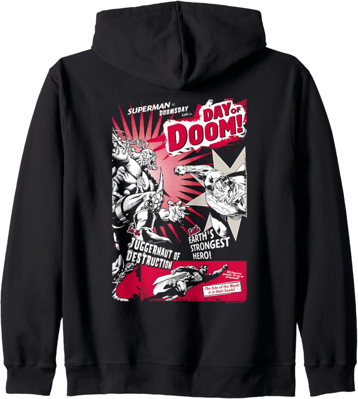 Superman Day of Doom Poster Kapuzenjacke