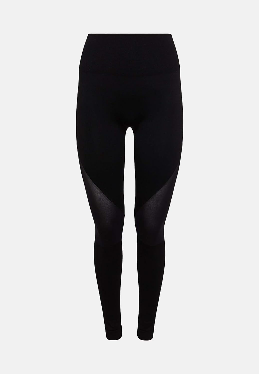 Wolford Damen Gaia Leggings, Stoffhose engangliegend figurbetont transparent,9180 Black/Black,Medium
