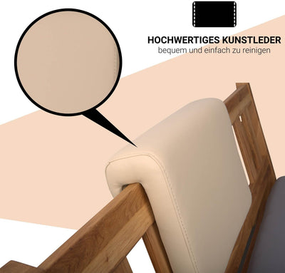 Staboos 2er Set Leder Polsterkissen, Steckkissen für Bettkopfteil zum einhängen, Rückenlehne für Bet