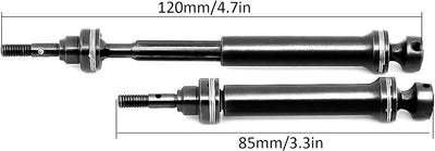 RC Spline-Antriebswelle, 2-TLG. Hintere Stahl-Spline-Antriebswelle Kompatibel mit TRAXXAS Mini E REV