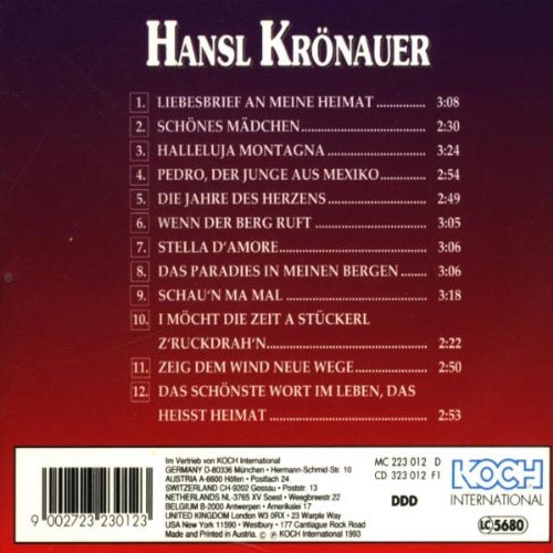 Die Jahre des Herzens, Audio-CD