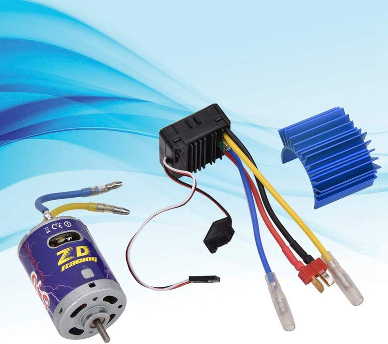 Bürstenmotor Brush Power Motor Kit, Langlebiger 540 Brushed Motor Mit Kühlrippe + 45A Brushed Esc Se