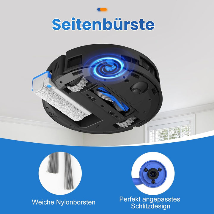 21 Stück Zubehör für Ecovacs Deebot X9 PRO Omni / X11 PRO Omni Saugroboter, Ersatzteile mit 1 Hauptb