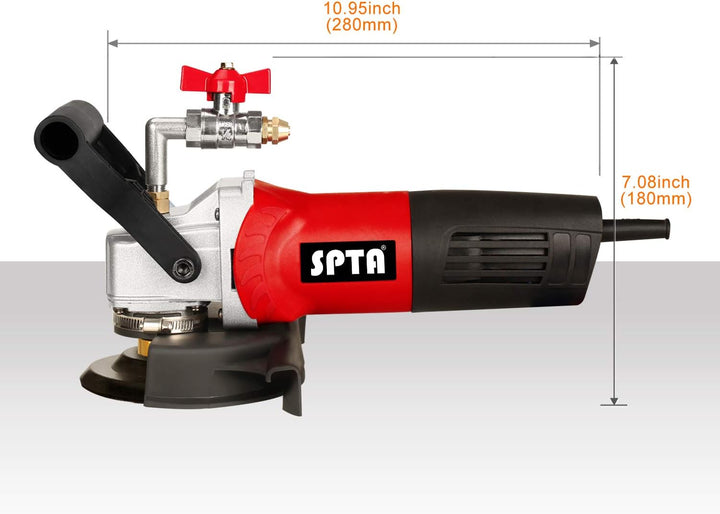 Nasspolierer, SPTA 800W / 220V 100mm Nass Poliermaschine mit variabler Geschwindigkeit und Granit-Di