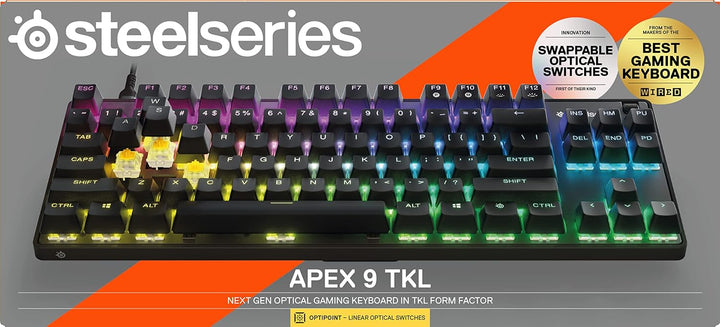 SteelSeries Apex 9 TKL - Mechanische Gaming-Tastatur - Optische Switches - 2-Punkt-Betätigung - Espo