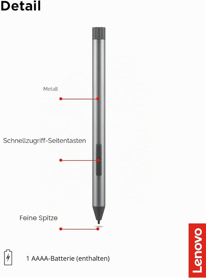 Lenovo Digital Pen 2, GRAU Digital Pen 2 Single, Digital Pen 2 Single