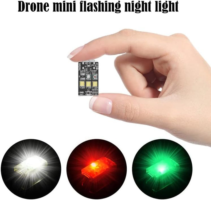 Drone Strobe Light Blinklicht Antikollisions-LED Aufladbar für alle Drohnen Nachtflug Antikollisions