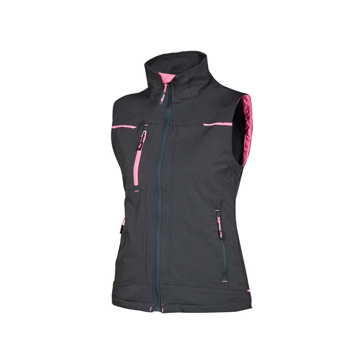 U-Power PE181GF Linea Lady Modell Saturn Lady 4-Wege-Stretch-Stoffweste, 90% Nylon/10% Elasthan, Gra