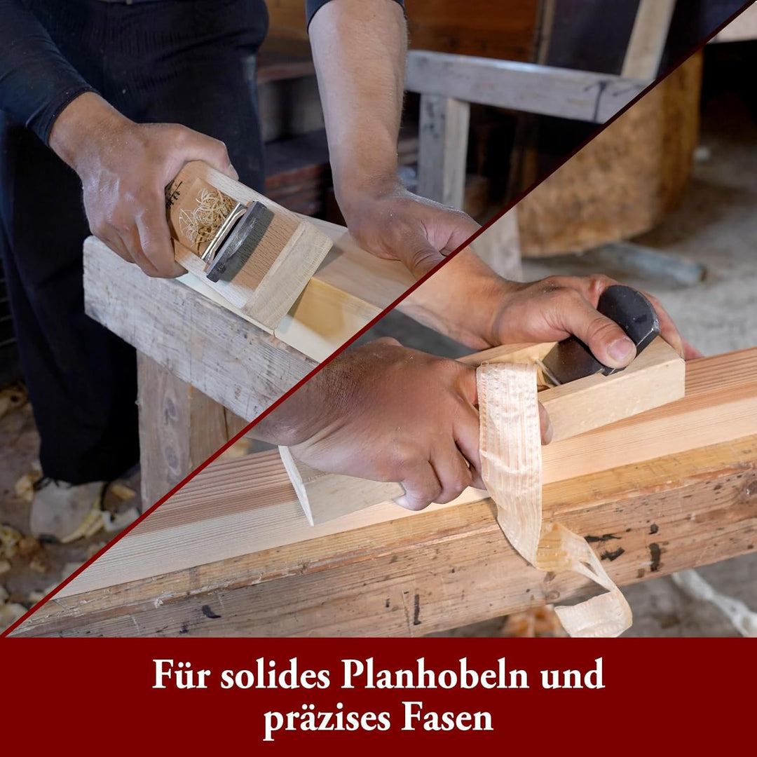 SUIZAN Japanischer Holzblock Hobel Kanna 2,4 Zoll (60 mm) Handhobel Japanische Holzbearbeitungswerkz