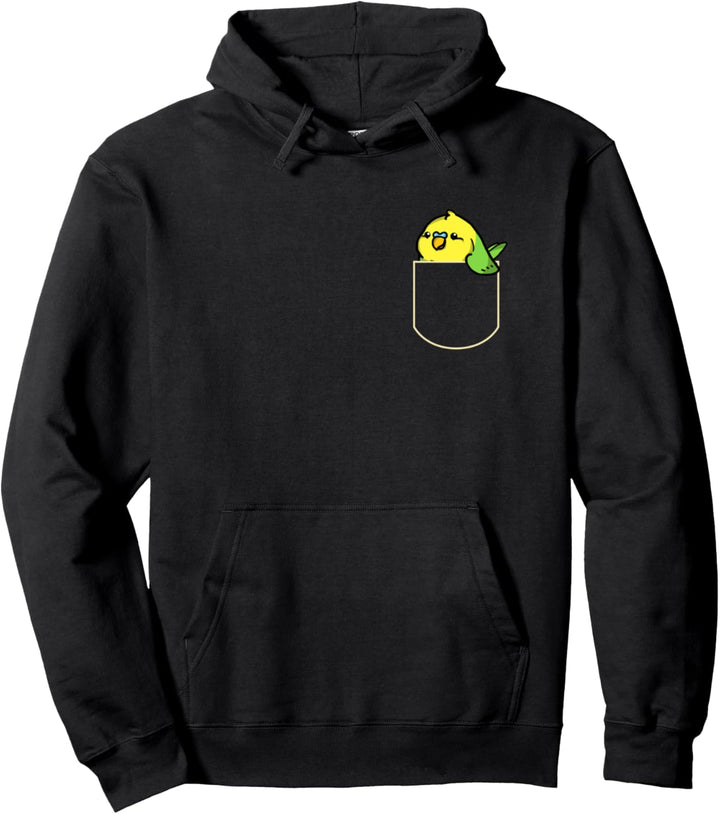 Lustiges Wellensittich Brusttasche Geschenk Sittich Pocket Pullover Hoodie
