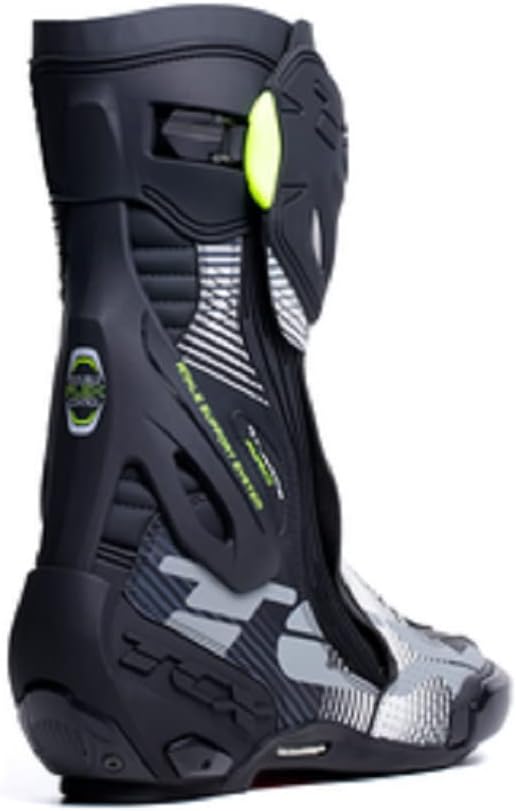 TCX Herren Rt-Race Pro Air Motorcycle Boot 46 EU Schwarz Weiss Grau, 46 EU Schwarz Weiss Grau