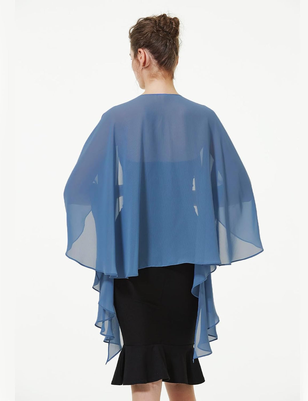 BEAUTELICATE Damen Chiffon Schal Stola Elegante Bolero Leichter Sommerjacke Braut Schal für Brautkle