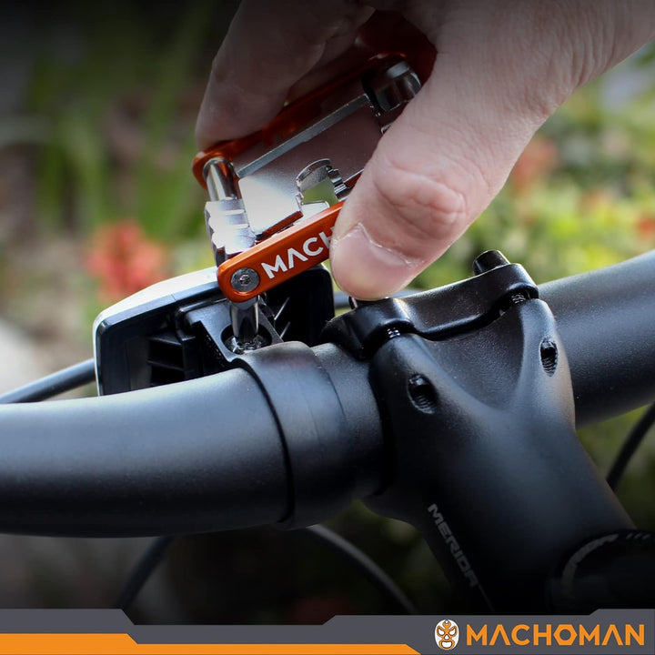 MACHOMAN Multifunktionales, zusammenklappbares Reparaturwerkzeug für Fahrräder (MFT0016), MFT0016